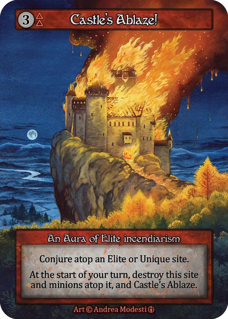 Castle's Ablaze!