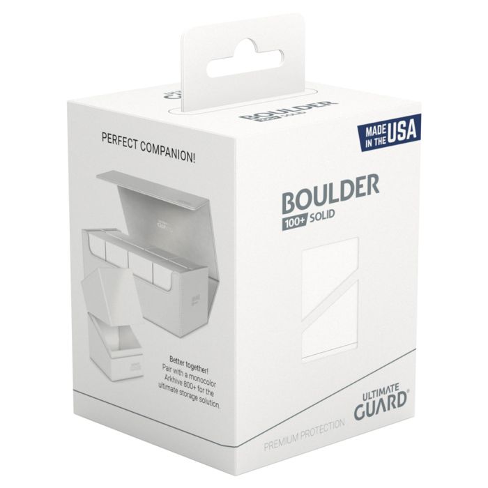 Ultimate Guard: Deck Box: Boulder: 100: White