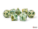 Chessex Marble Mega-hedral Green/dark green 7-Die Set