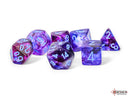 Chessex Nebula Mega-hedral Nocturnal/blue Luminary 7-Die Set