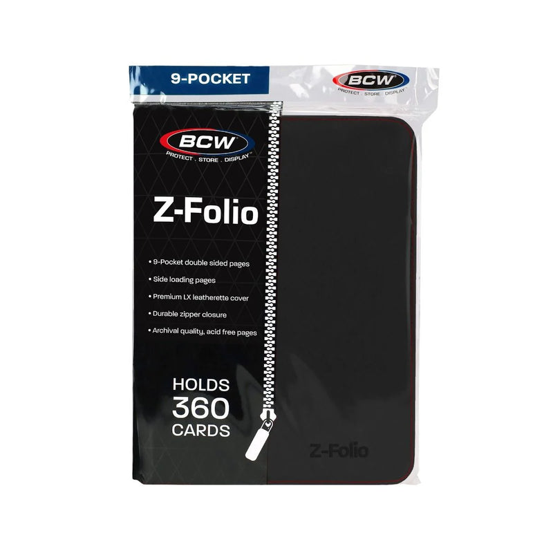 BCW Z-Folio 9-Pocket Album - Black