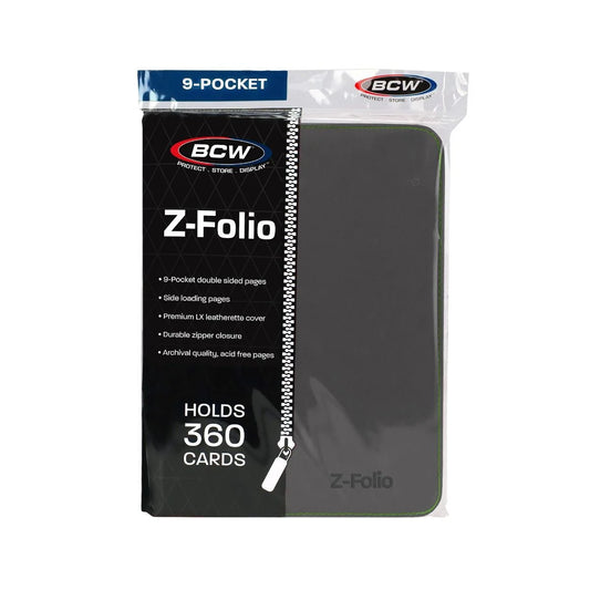 BCW Z-Folio 9-Pocket Album - Gray