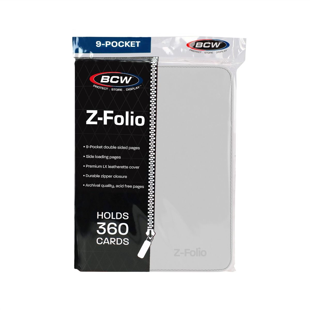 BCW Z-Folio 9-Pocket Album - White