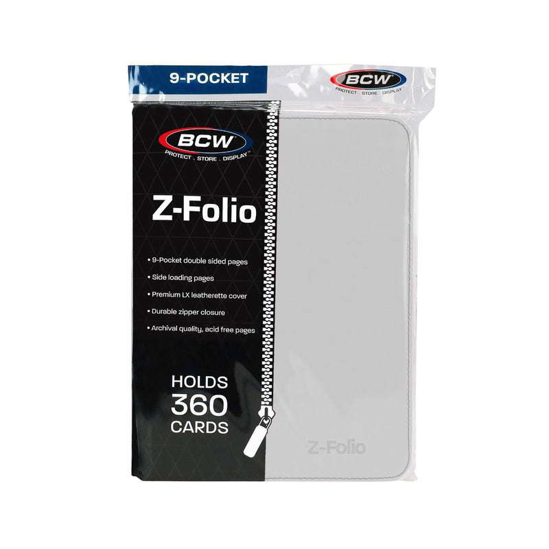 BCW Z-Folio 9-Pocket Album - White