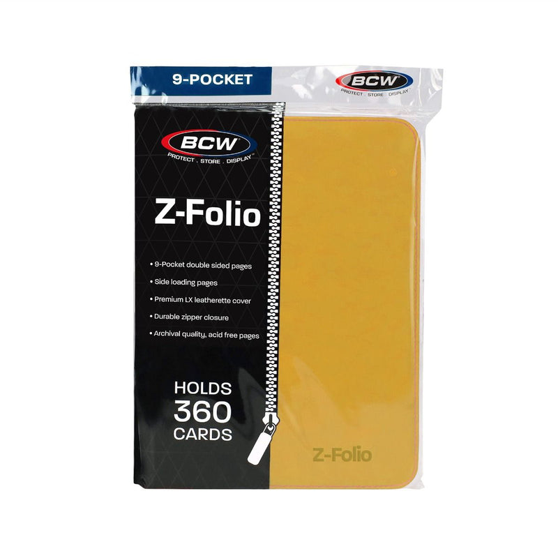 BCW Z-Folio 9-Pocket Album - Yellow