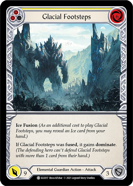 Glacial Footsteps (Yellow)