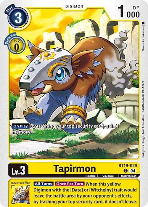 Tapirmon [BT19-029] [Release Special Booster 2.0]