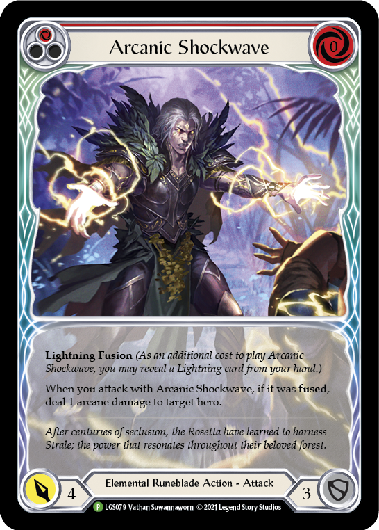 Arcanic Shockwave (Red Extended Art) [LGS079] (Promo)  Rainbow Foil