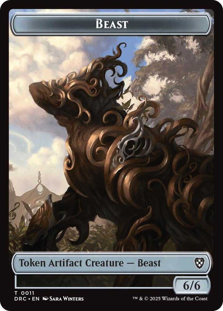 Construct // Beast (0011) Double-Sided Token (Back)