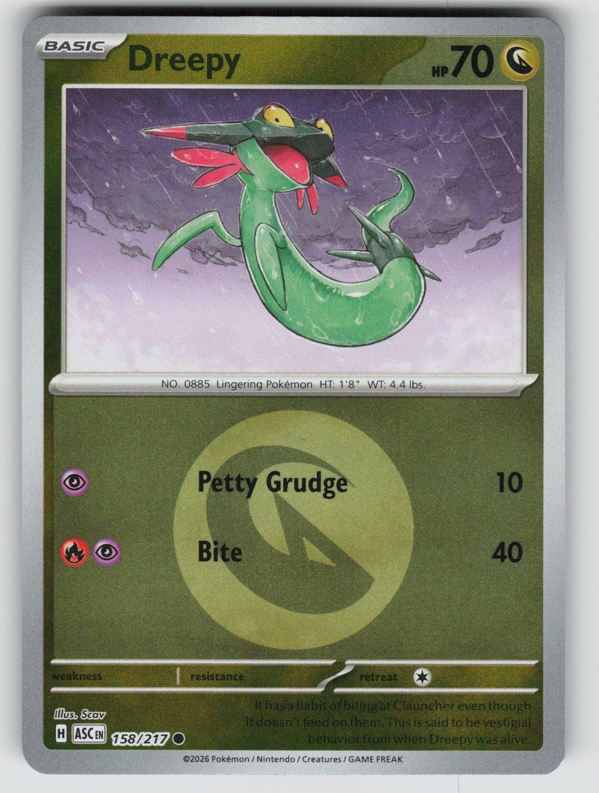 Dreepy - 158/217 (Energy Symbol Pattern)