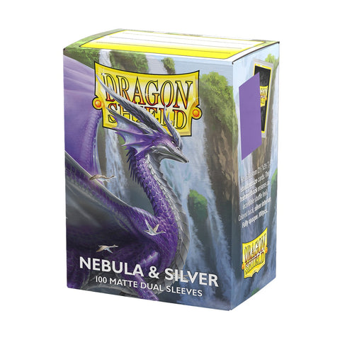 Dragon Shield: Standard Matte Dual - Nebula & Silver 100CT