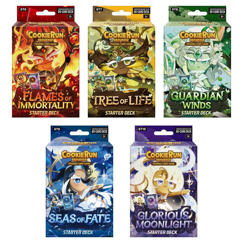 CookieRun Braverse - Legendary Starter Deck Set (5 Decks)