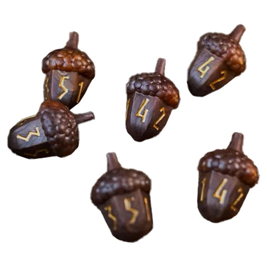 FanRoll Resin: Legend in the Mist: Acorn Dice (6 ct)