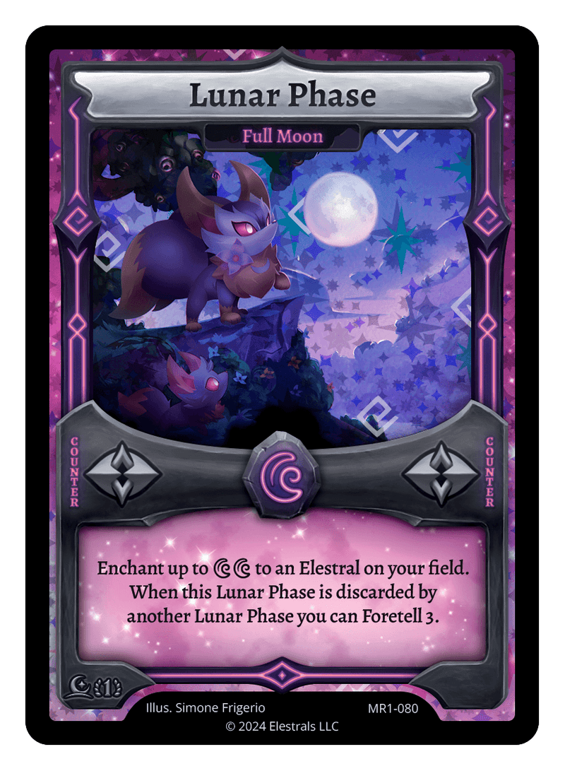 Lunar Phase - Full Moon (Holo Rare)