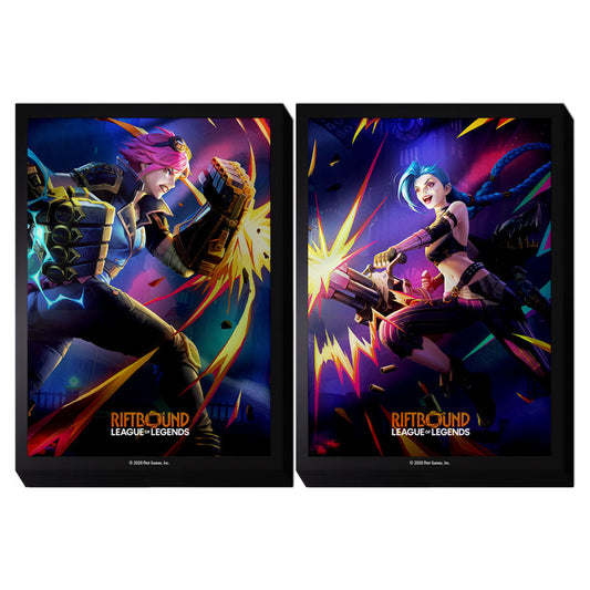 Riftbound TCG: Vendetta Art Sleeves - Vi vs Jinx 100CT