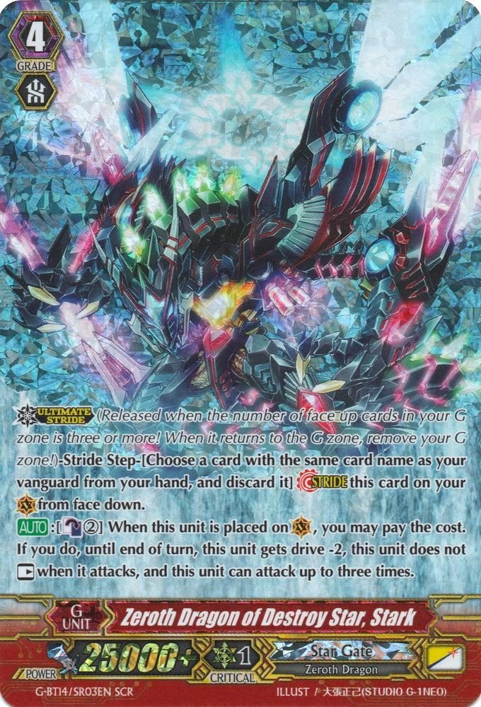 Zeroth Dragon of Destroy Star, Stark (G-BT14/SR03EN) [Divine Dragon Apocrypha]