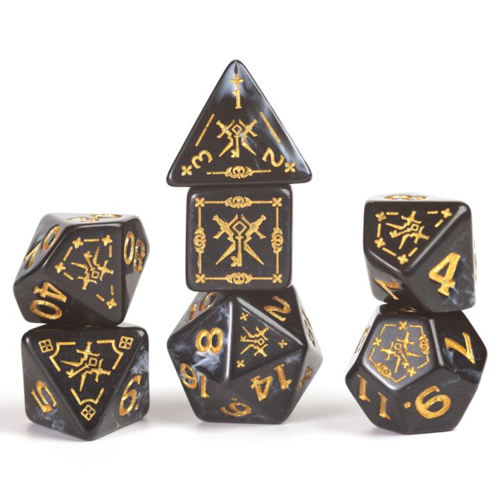 D&D Adventure Dice: Rogue (Black)