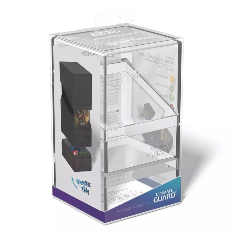 Ultimate Guard: Deck Box: Boulder'n'Tray: 100+: Clear