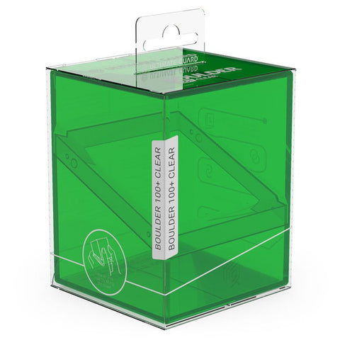 Ultimate Guard: Deck Box: Boulder: Clear: 100+: Emerald