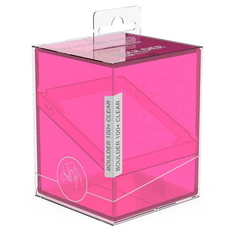 Ultimate Guard: Deck Box: Boulder: Clear: 100+: Rhodonite